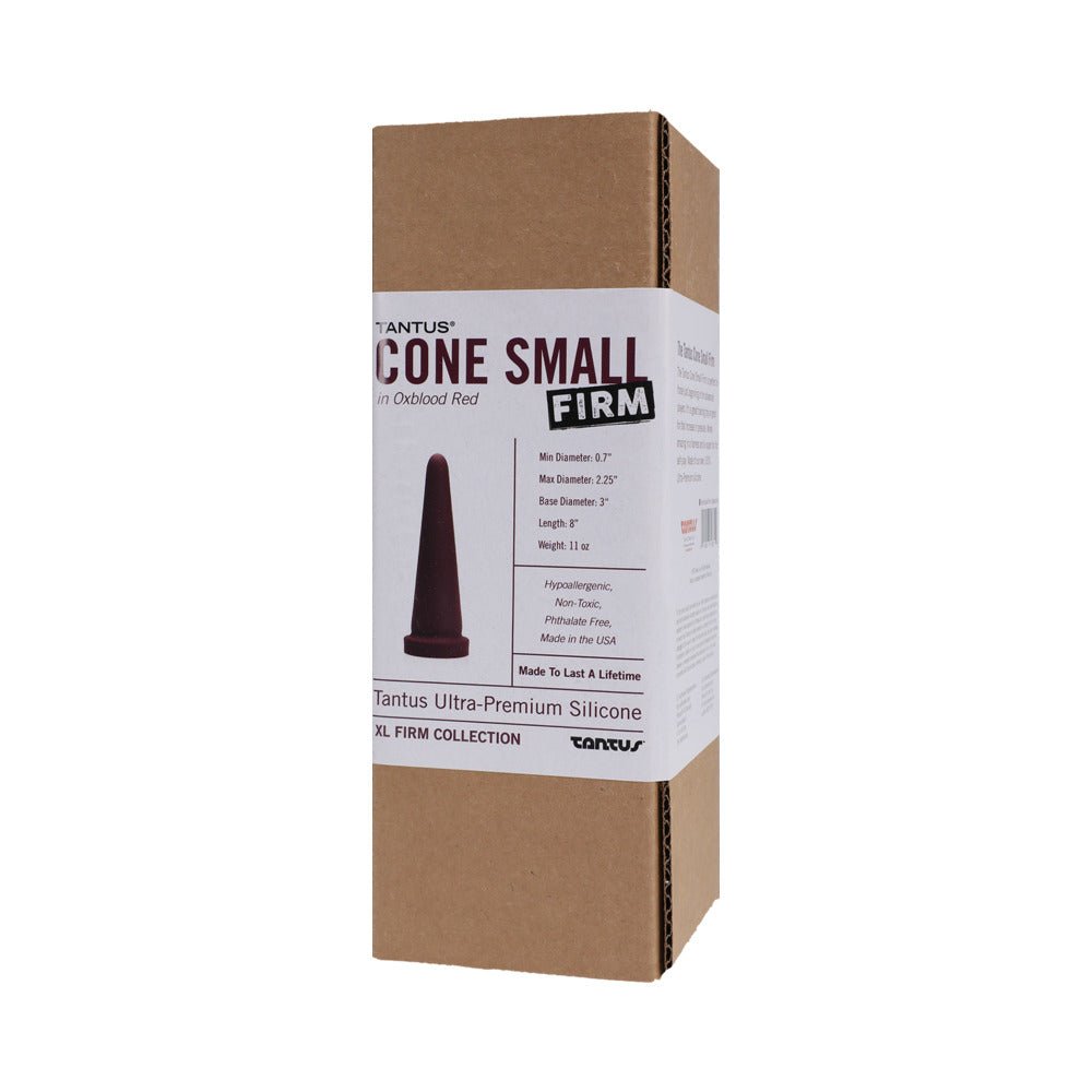 Tantus Cone Small Firm Dildo Garnet (Box) - Image 2