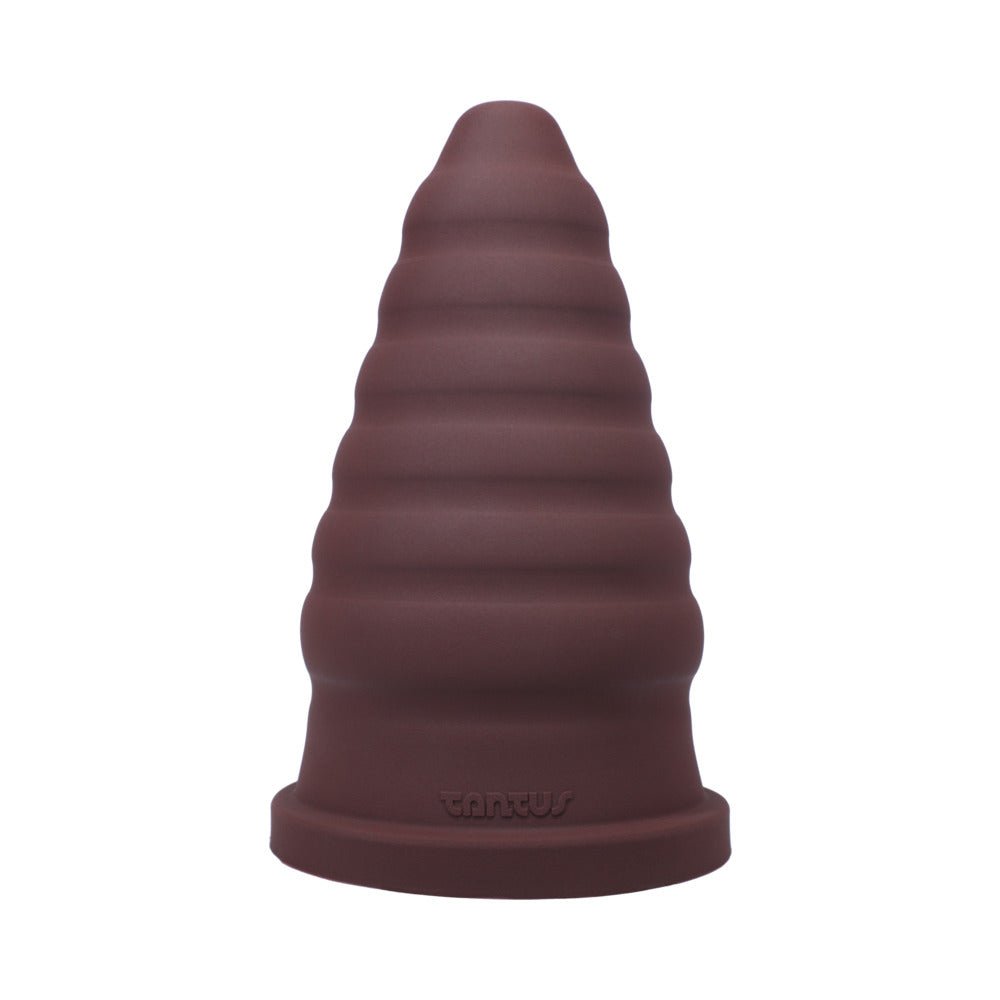 Tantus Cone Ripple Firm Dildo Garnet (Box) - Image 2