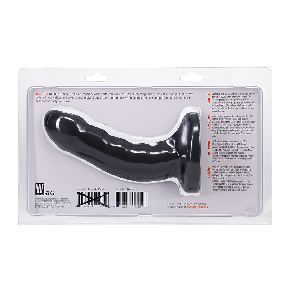Tantus Curve Super Soft G-Spot Dildo Onyx - Image 6