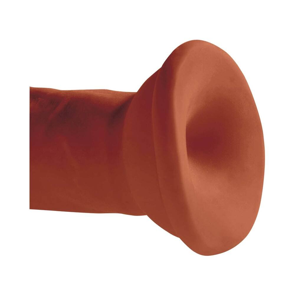 King Cock Plus 6 in. Triple Density Cock Realistic Dildo With Suction Cup Brown - Image 5
