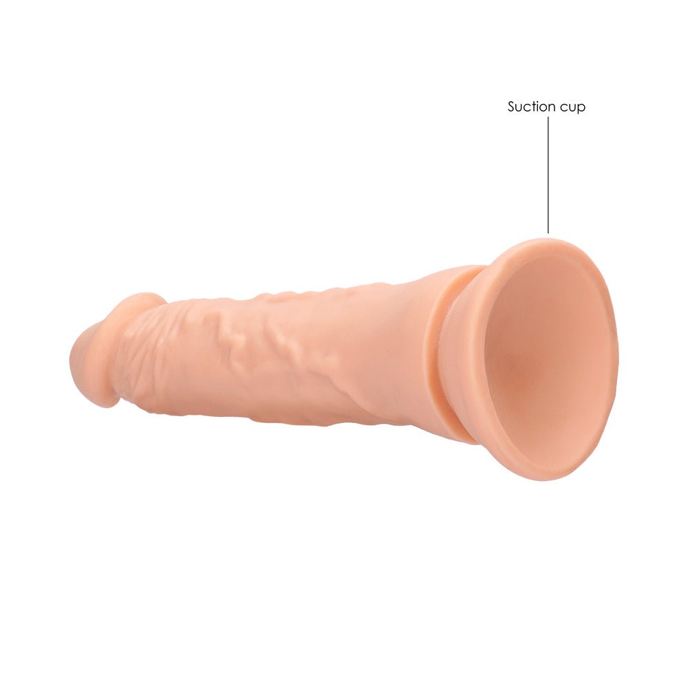 RealRock Realistic 9 in. Dildo With Suction Cup Beige - Image 7