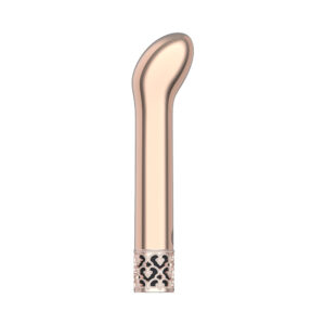 Alternative view of Royal Gems Jewel Rechargeable Curved ABS Bullet Vibrator Rose Gold