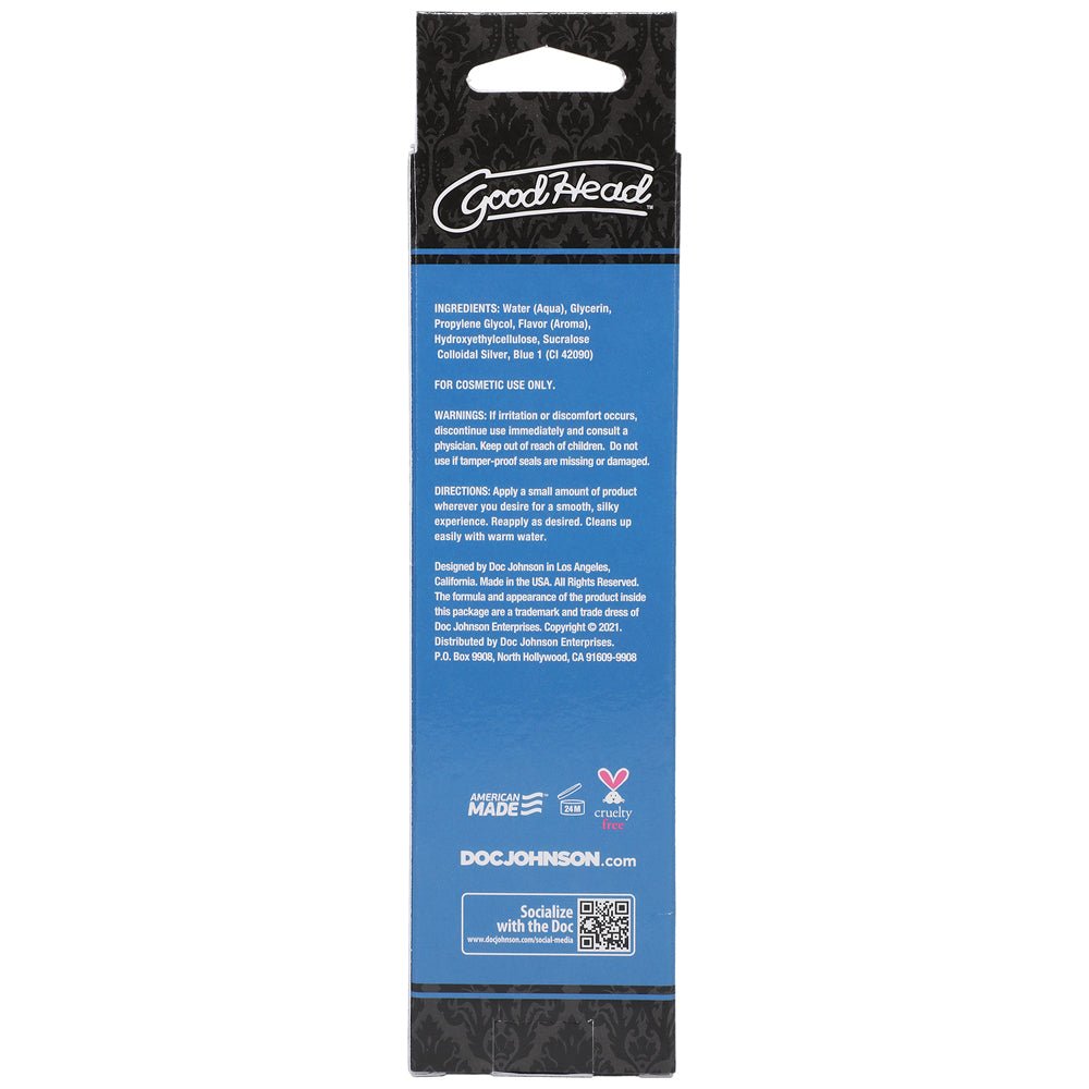 GoodHead Slick Head Glide Blue Raspberry 4 oz. - Image 3