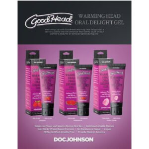 GoodHead Warming Head Oral Delight Gel Cotton Candy 4 oz. - Image 4