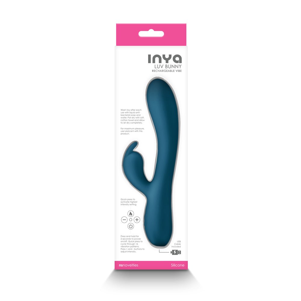 INYA Luv Bunny Rechargeable Vibe Dark Teal - Image 3