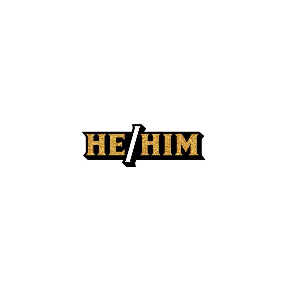 Pronoun He/Him Pin - Image 2