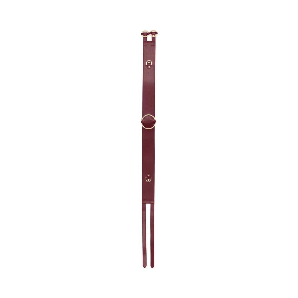 Ouch! Halo Ringed Waist Restraint Belt Burgundy S/M - Image 3