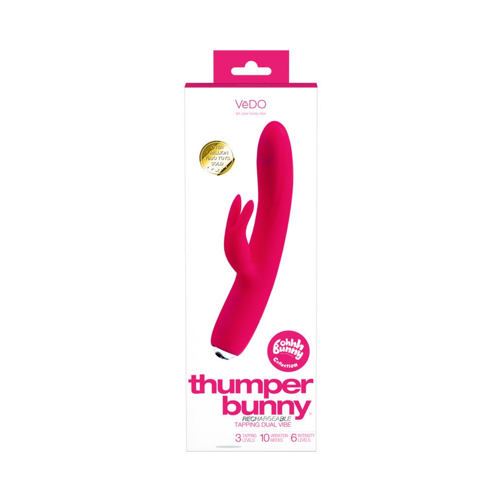 Vedo Thumper Bunny Rechargeable Dual Vibe Pretty Pink - Image 2