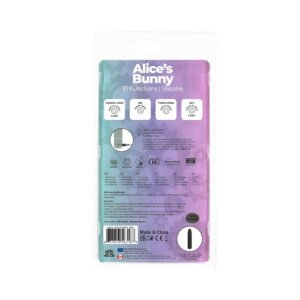 Powerbullet Alice''s Bunny Rechargeable Bullet Vibrator with Silicone Rabbit Sleeve Pink - Image 7