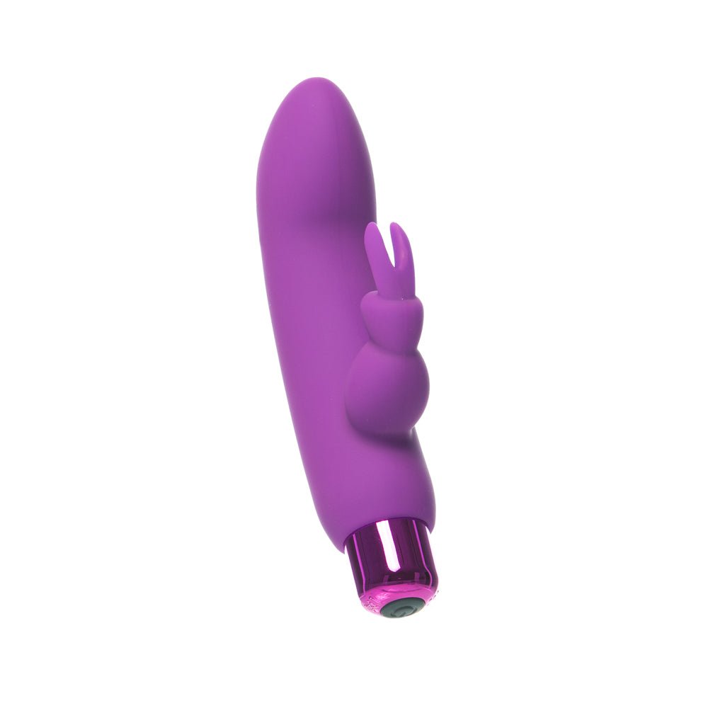 Powerbullet Alice''s Bunny Rechargeable Bullet Vibrator with Silicone Rabbit Sleeve Purple - Image 2