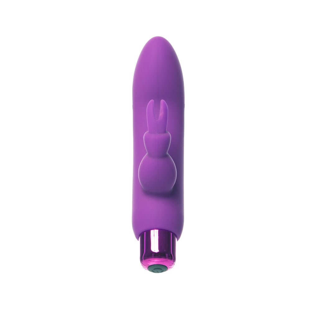 Powerbullet Alice''s Bunny Rechargeable Bullet Vibrator with Silicone Rabbit Sleeve Purple - Image 3