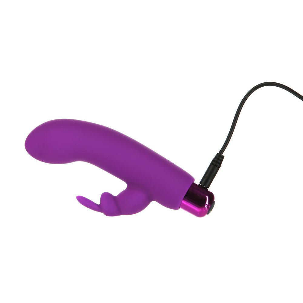 Powerbullet Alice''s Bunny Rechargeable Bullet Vibrator with Silicone Rabbit Sleeve Purple - Image 4