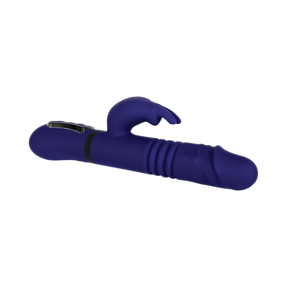 Gender X All In One Rechargeable Thrusting Rotating Silicone Rabbit Vibrator Purple - Image 2