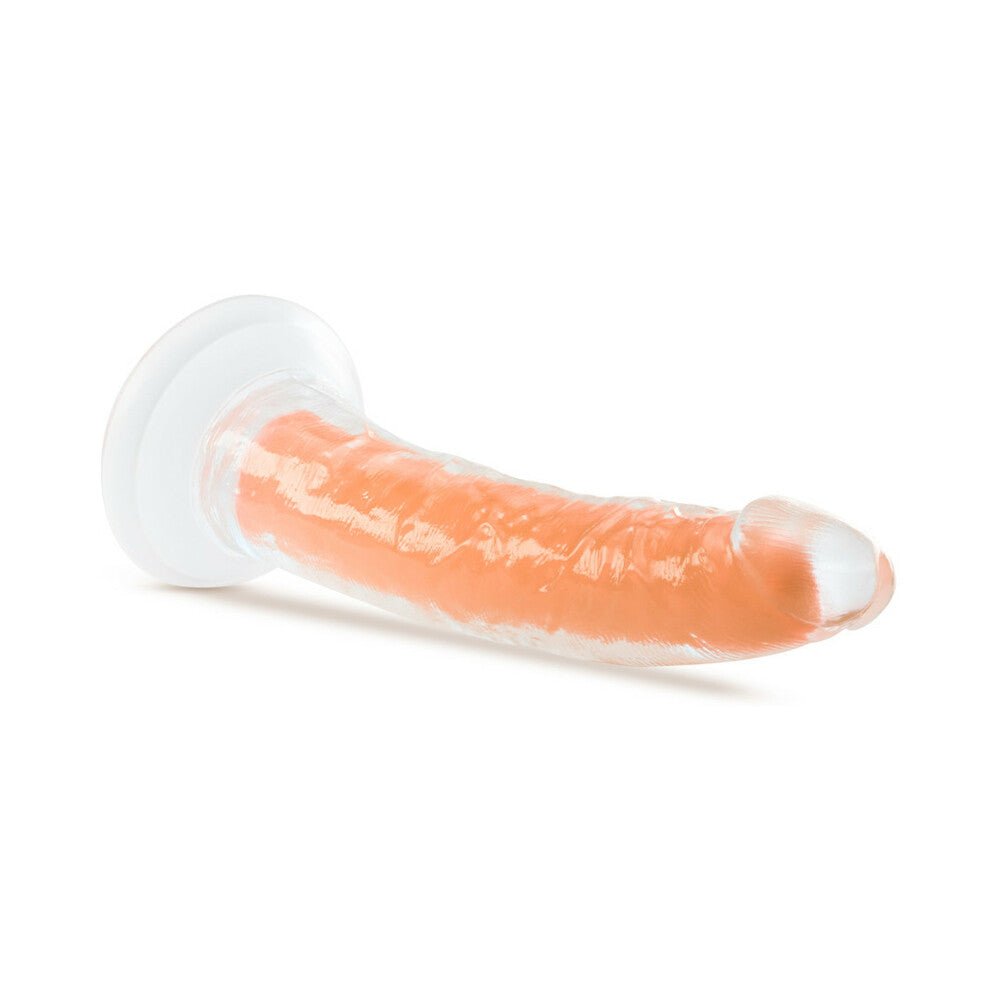 Neo Elite Glow in the Dark Viper 7 in. Dual-Density Dildo Neon Orange - Image 3