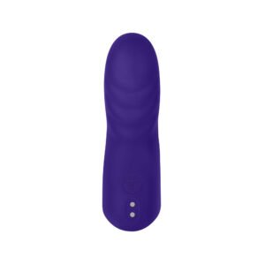 FemmeFunn Dioni Rechargeable Silicone Finger Vibrator Small Dark Purple - Image 4