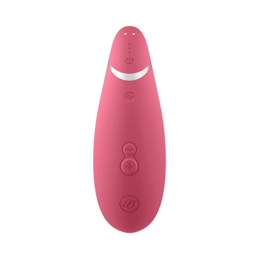 Womanizer Premium 2 Rechargeable Silicone Luxurious Pleasure Air Clitoral Stimulator Raspberry - Image 3