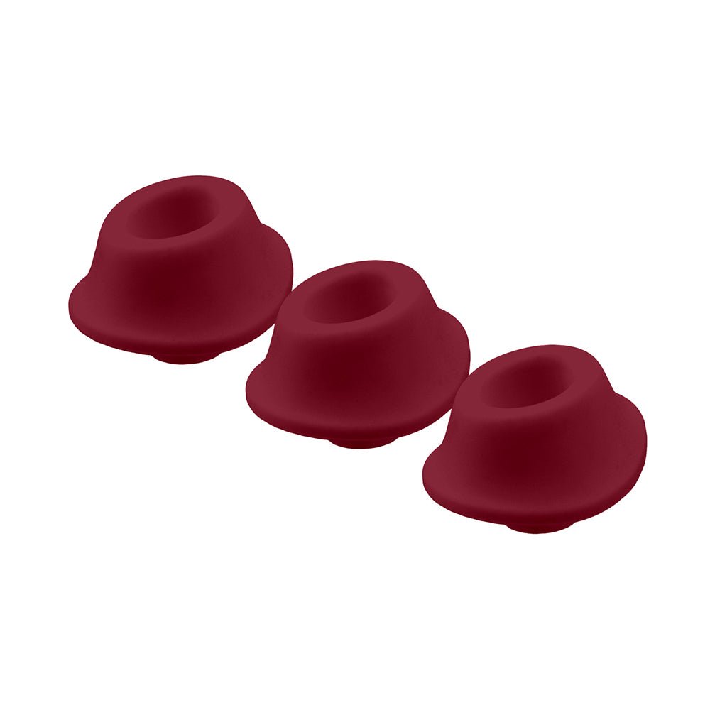 Womanizer 3-Pack Type A Replacement Stimulation Heads Bordeaux M - Image 3