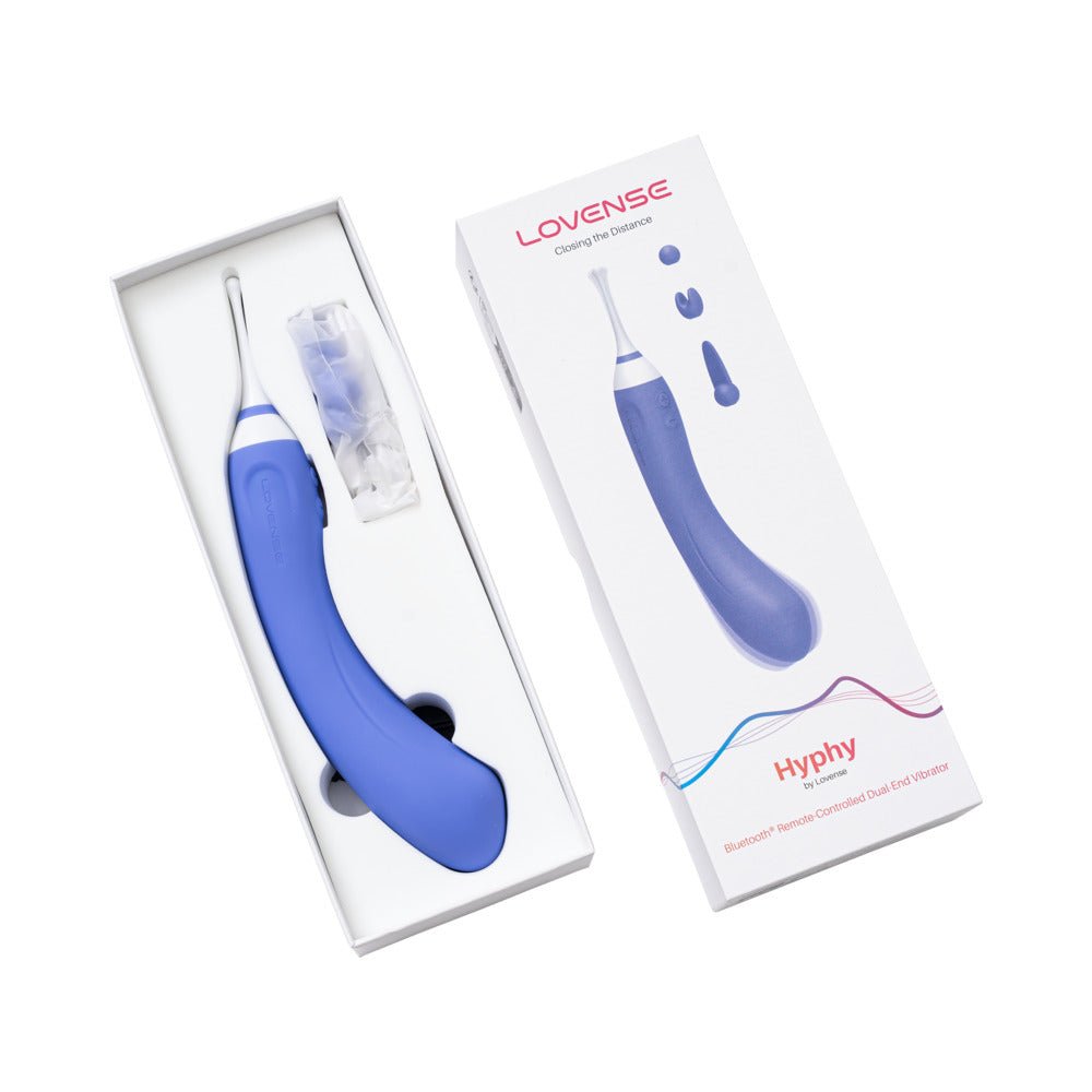 Lovense Hyphy Bluetooth Remote-Controlled Dual-End Vibrator Clitoral and G-Spot Stimulator - Image 8
