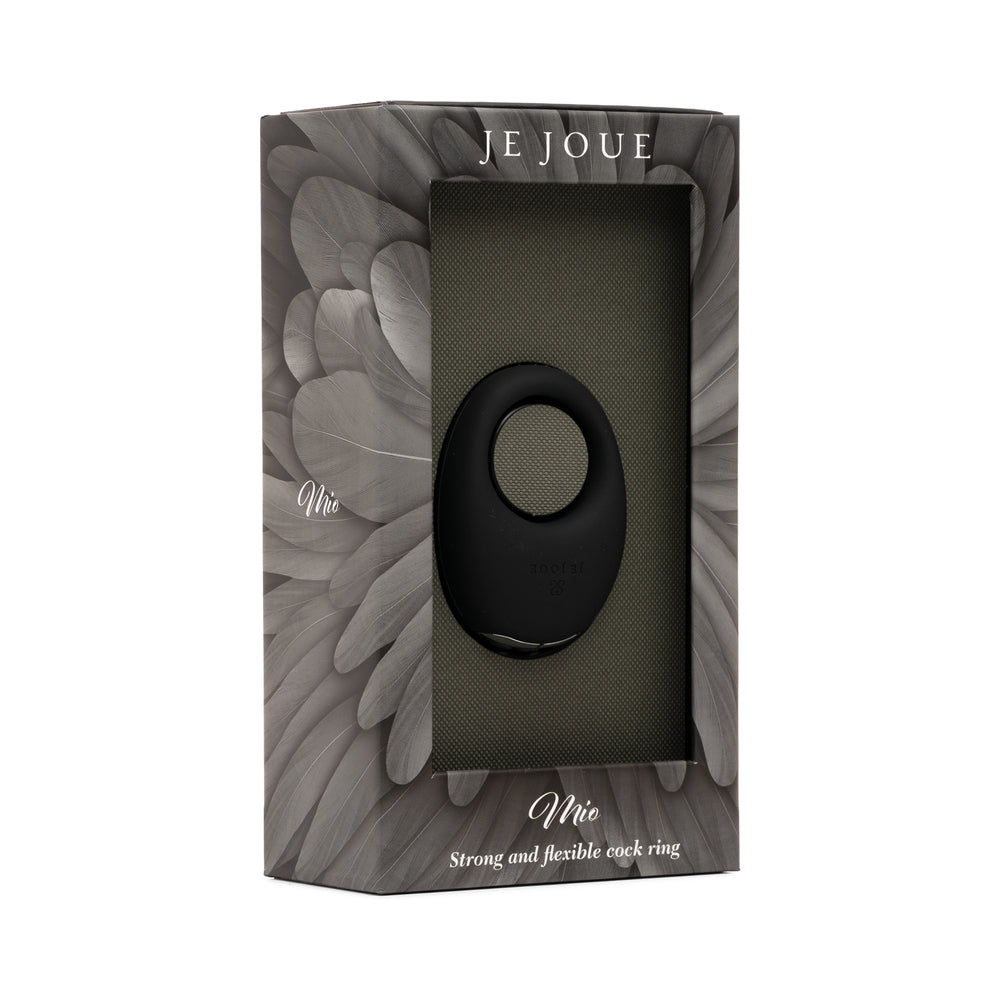 Je Joue Mio Rechargeable Vibrating Silicone Cock Ring Black - Image 8