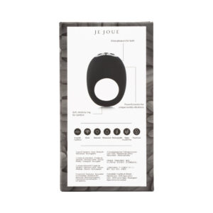 Je Joue Mio Rechargeable Vibrating Silicone Cock Ring Black - Image 9