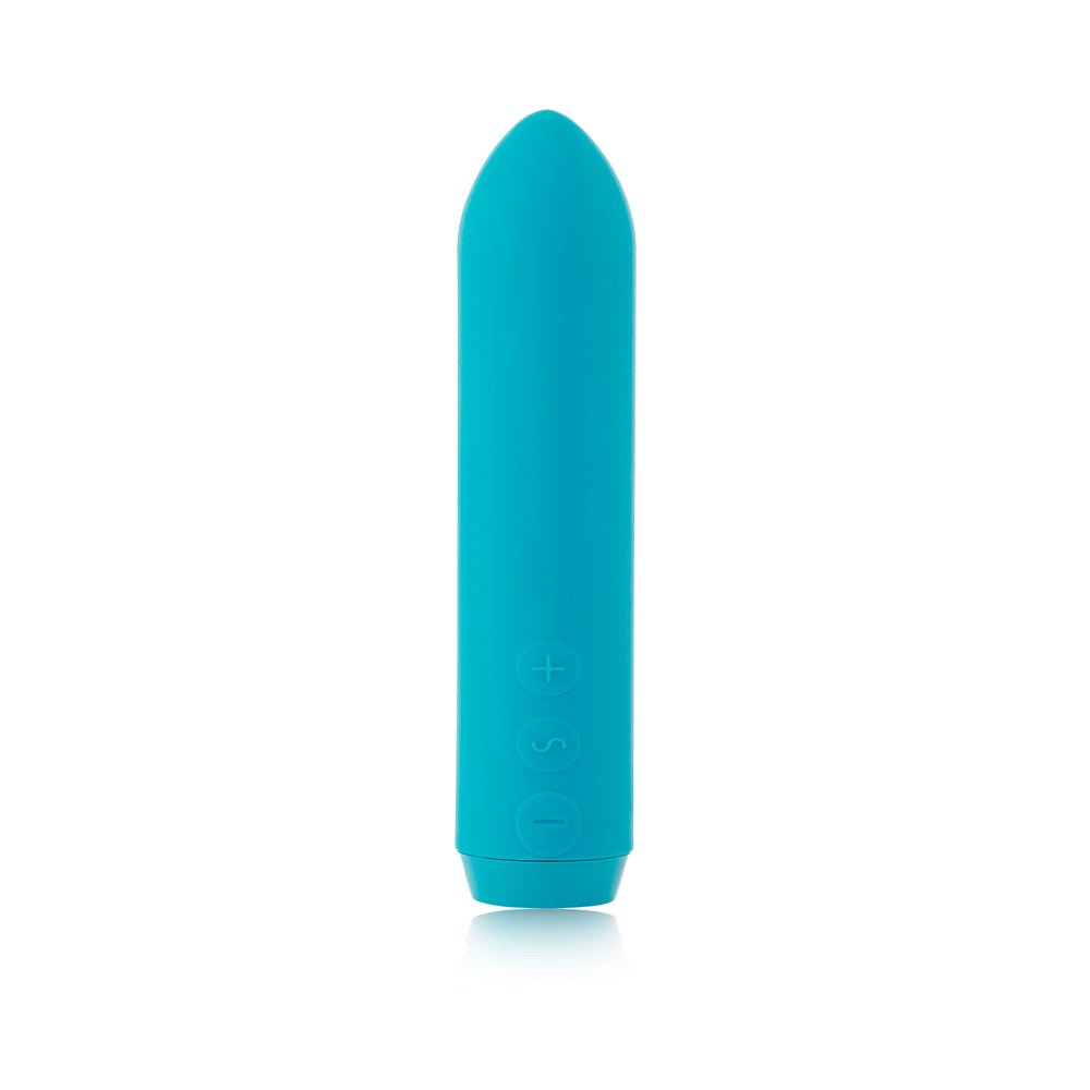 Je Joue Classic Bullet Vibrator Rechargeable Silicone with Finger Sleeve Teal - Image 3