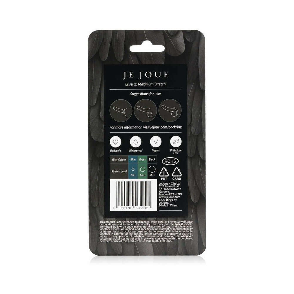 Je Joue Silicone Ring Maximum Stretch Black - Image 2