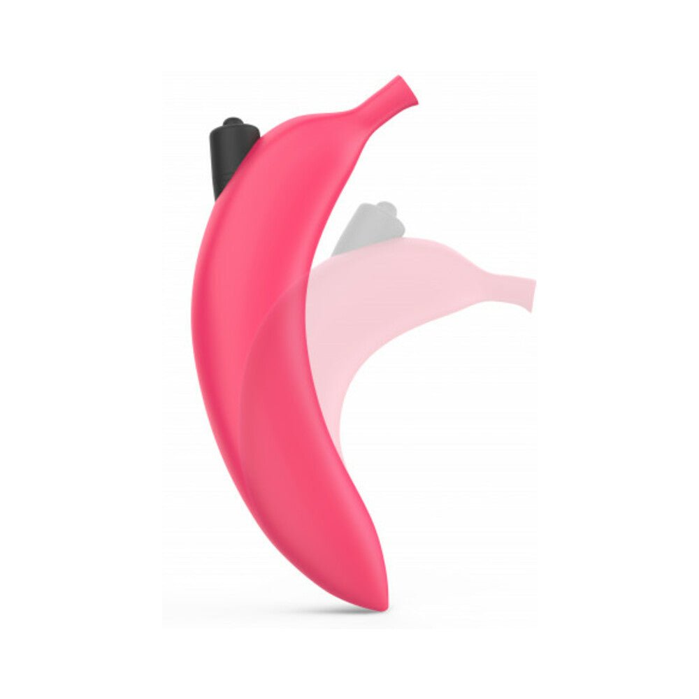 Love to Love Oh Oui Silicone Banana Vibrator Pink - Image 9
