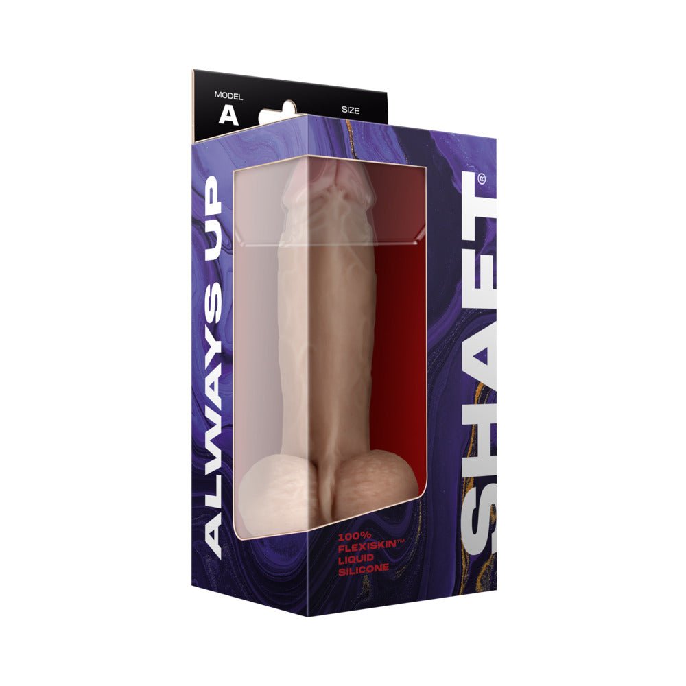 Shaft Model A: 8.5 in. Dual Density Silicone Dildo with Balls Pine - Image 4