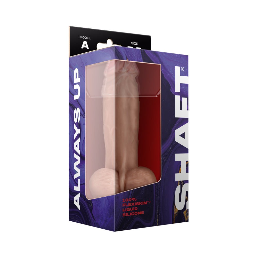 Shaft Model A: 7.5 in. Dual Density Silicone Dildo with Balls Pine - Image 4