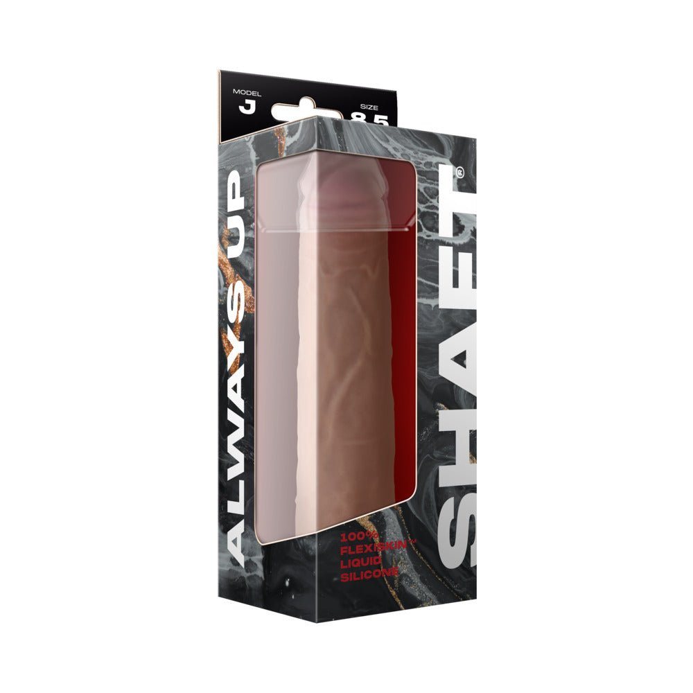Shaft Model J: 8.5 in. Dual Density Silicone Dildo Pine - Image 4