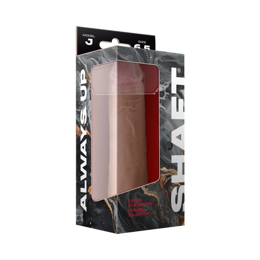 Shaft Model J: 6.5 in. Dual Density Silicone Dildo Pine - Image 4