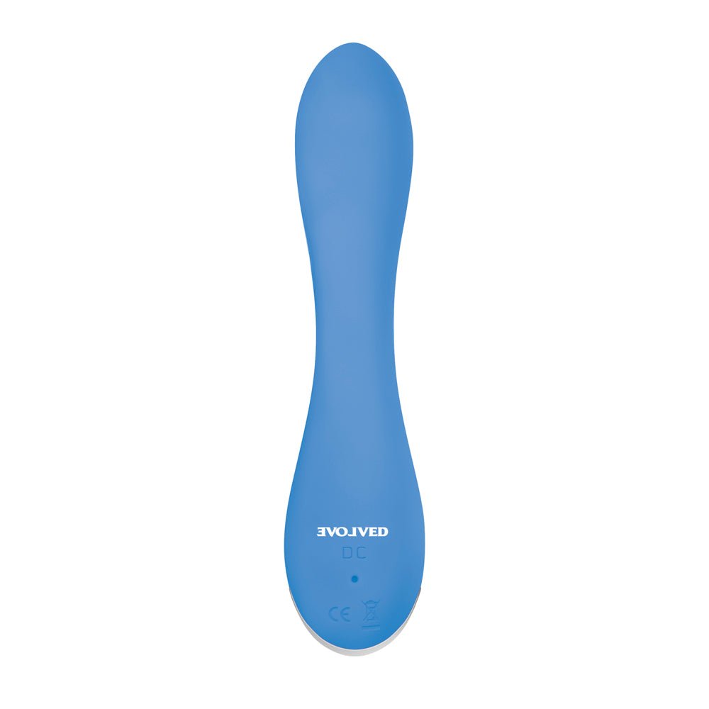 Evolved Blue Crush Rechargeable Silicone G-Spot Vibrator Blue - Image 3