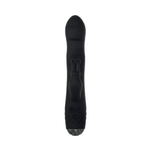Evolved Bodacious Bunny Rechargeable Silicone Rabbit Vibrator Black - Image 7