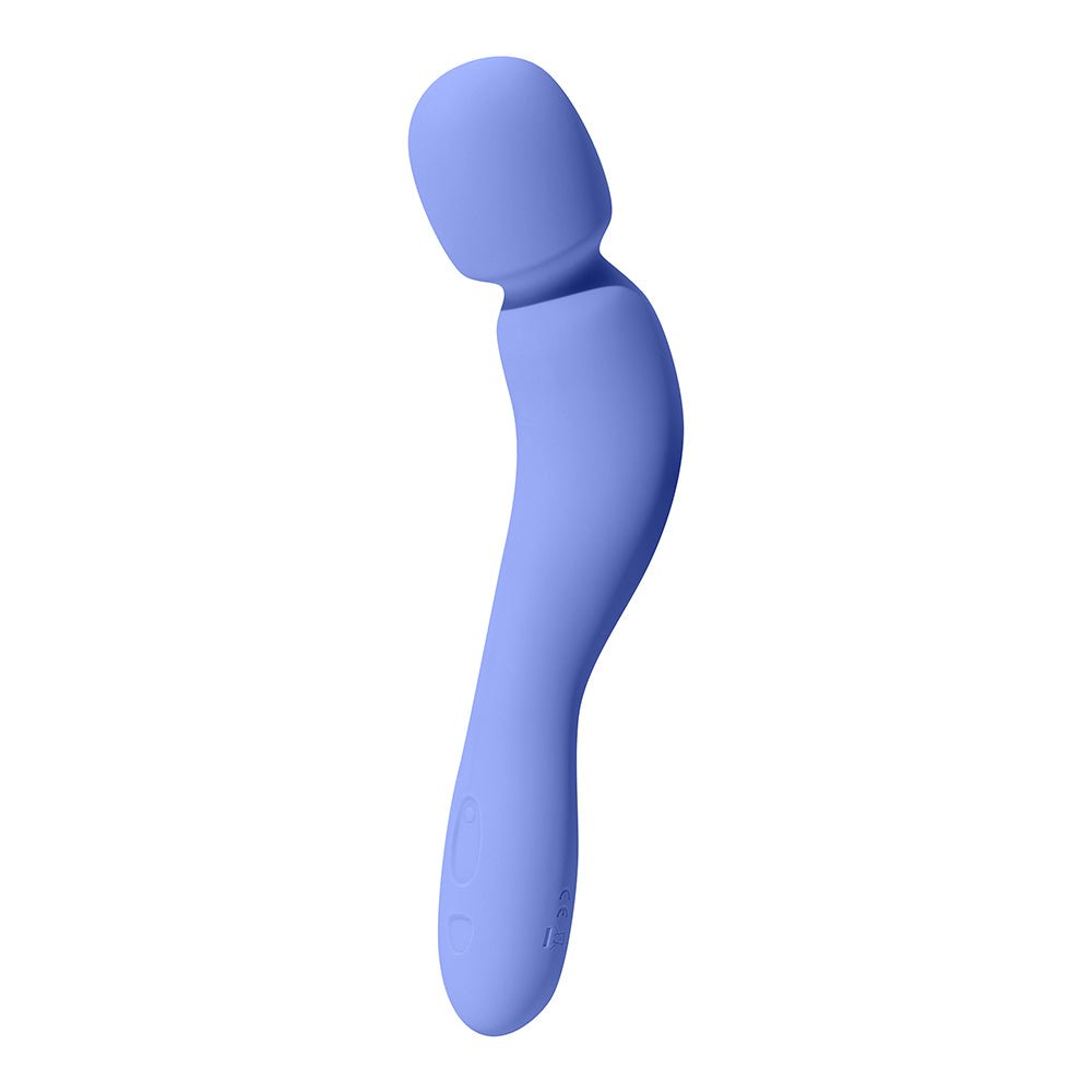 Dame Com Rechargeable Silicone Wand Vibrator Periwinkle - Image 2