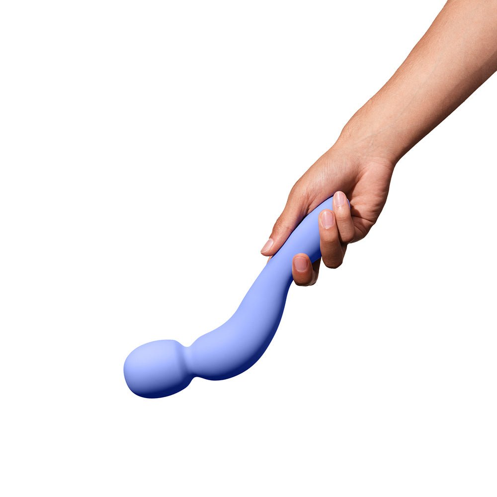 Dame Com Rechargeable Silicone Wand Vibrator Periwinkle - Image 4