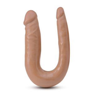 Dr. Skin Mini Double Dong Realistic 12 in. Dual-Ended Dildo Tan - Image 2