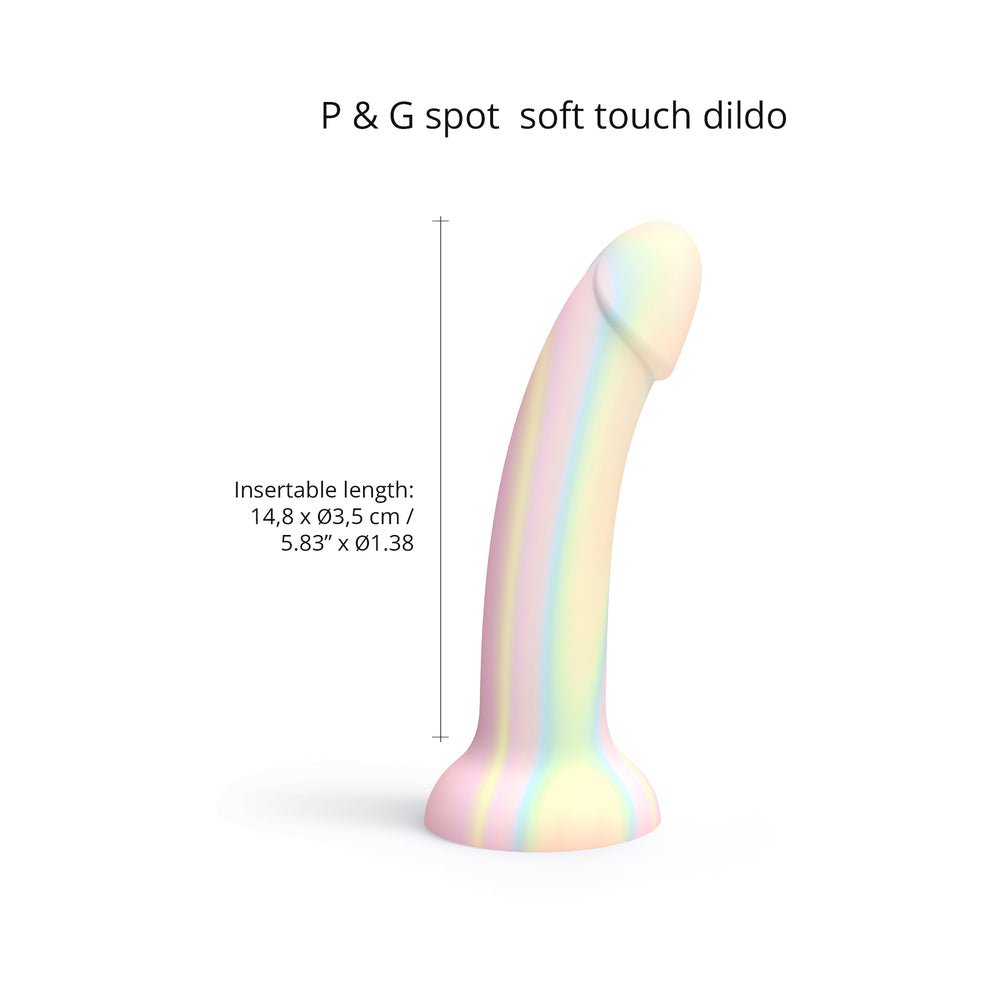 Love to Love Dildolls Fantasia Glow-in-the-Dark 7 in. Silicone Dildo Pastels - Image 3