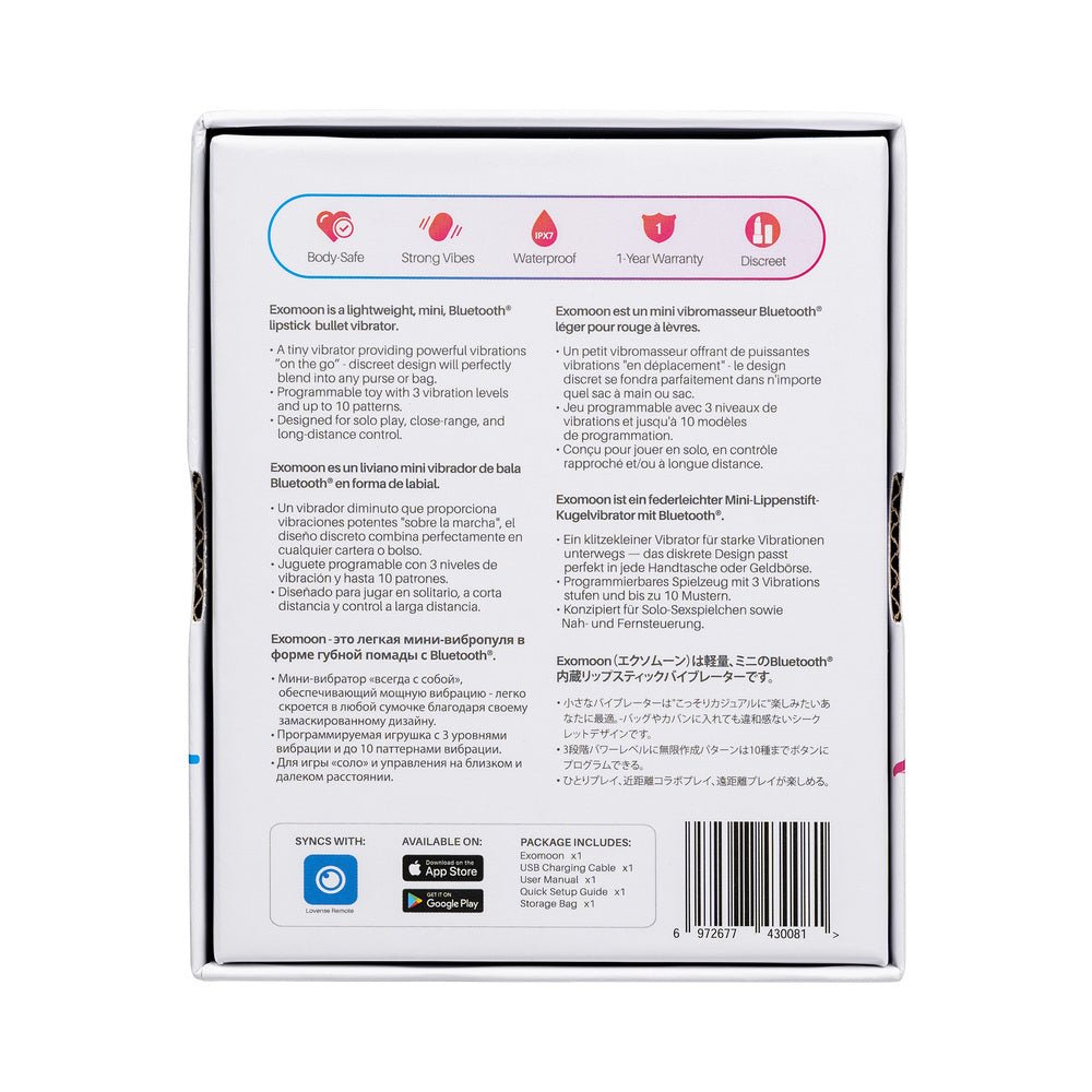 Lovense Exomoon Bluetooth Mini Lipstick Vibrator - Image 10
