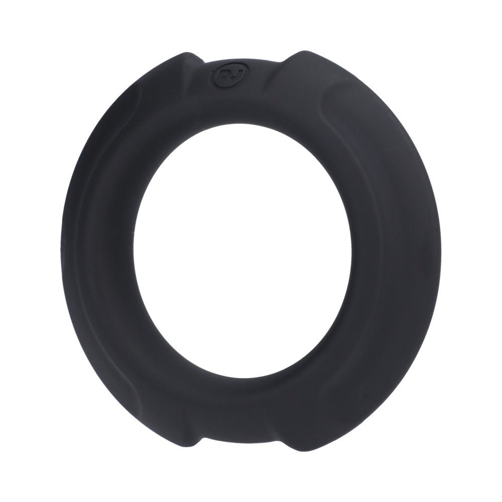 OptiMALE FlexiSteel Silicone, Metal Core Cock Ring 43 mm Black - Image 4