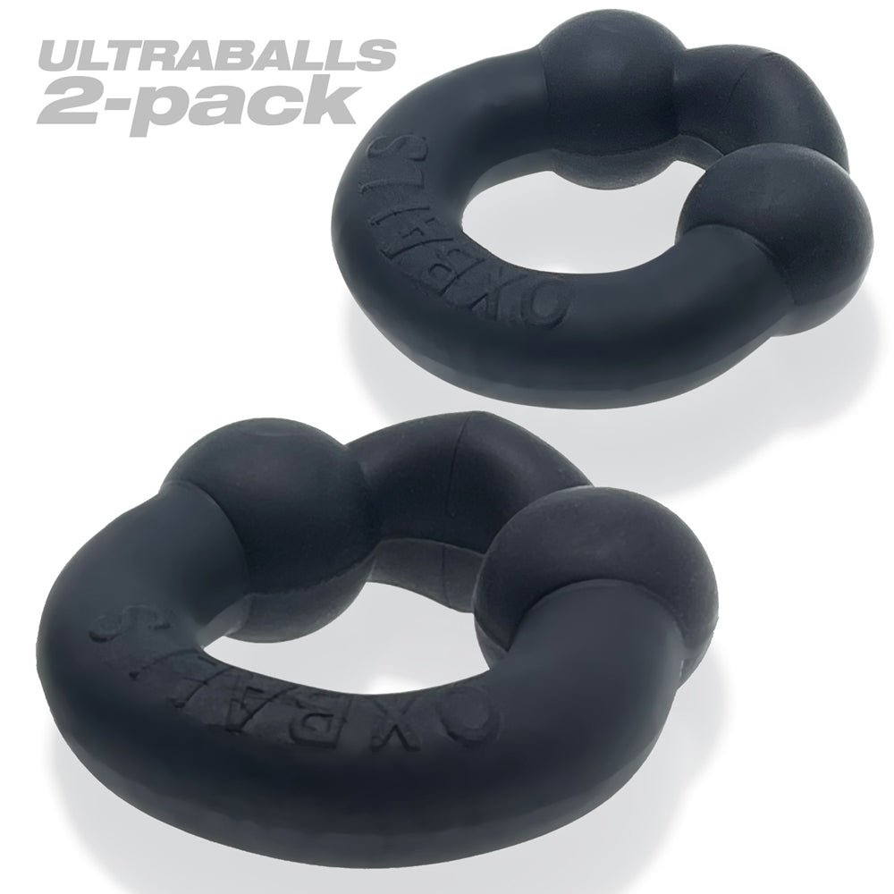 OxBalls Ultraballs 2-Pack Cockring Plus+Silicone Special Edition Night - Image 5