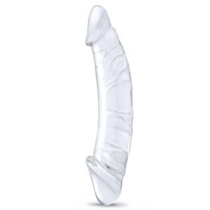 Glas 10.5 in. Girthy Realistic Glass Double Dong Dildo - Image 3
