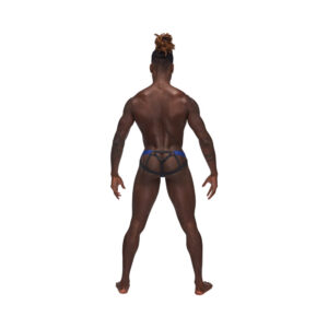 Male Power Sexagon Strappy Ring Jock Royal L/XL - Image 4