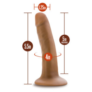 Dr. Skin Silicone Dr. Lucas 5.5 in. Posable Dildo Tan - Image 6