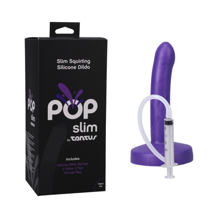Tantus POP Slim Squrting Dildo Indiglow