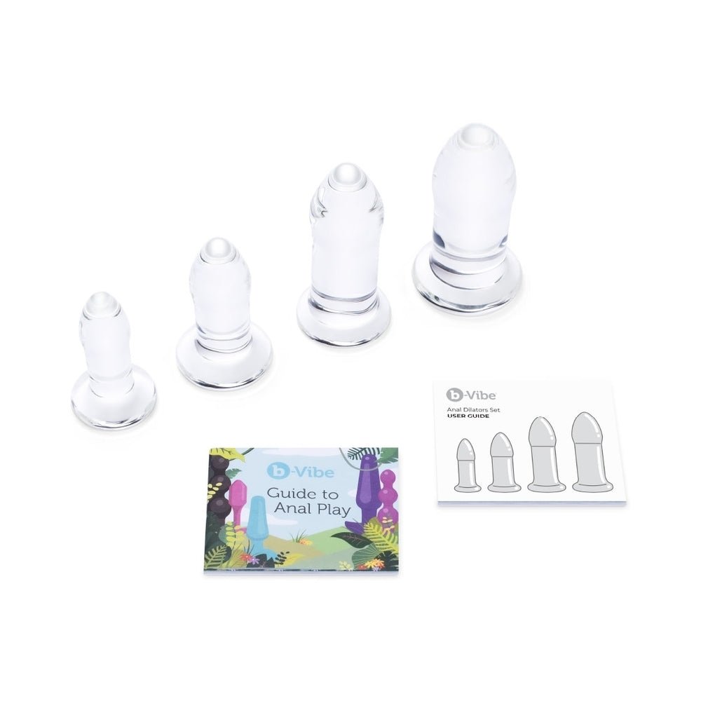 b-Vibe 4-Piece Anal Dilators Glass Plug Set - Image 3