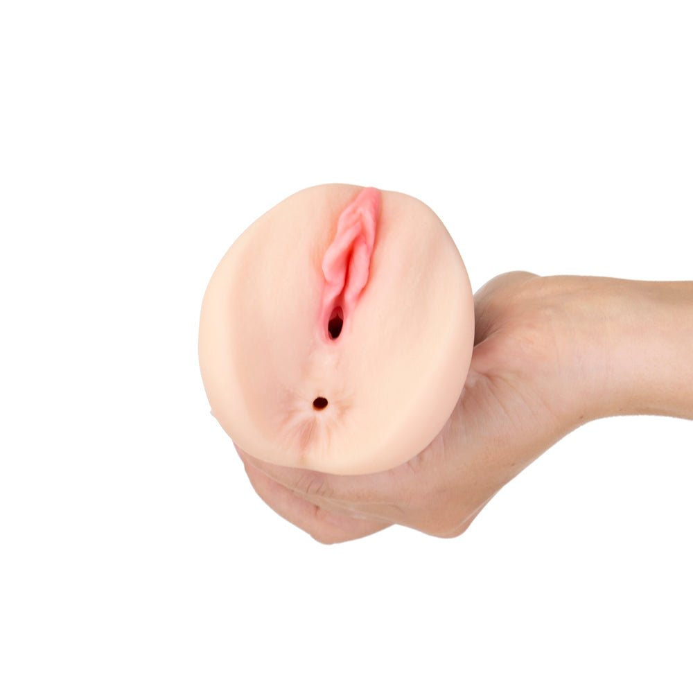 CutiePies Baker Becky Dual Entry Vagina & Ass Stroker Beige - Image 8