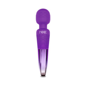 Nixie Rechargeable Wand Massager Purple Ombre Metallic - Image 3