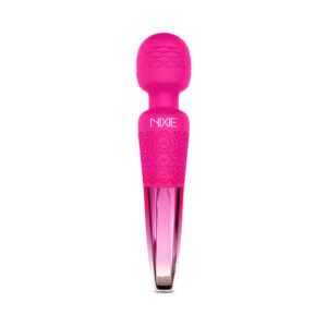Nixie Rechargeable Wand Massager Pink Ombre Metallic - Image 3