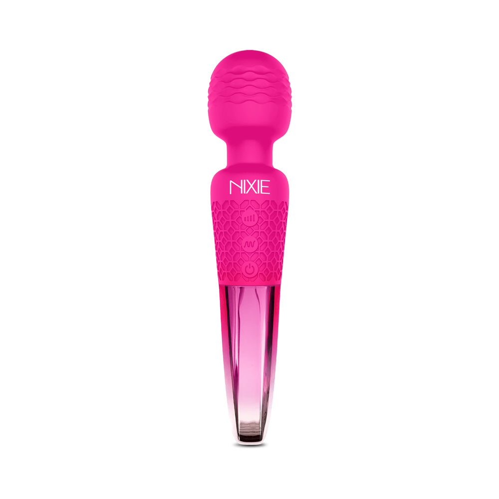 Nixie Rechargeable Wand Massager Pink Ombre Metallic - Image 3