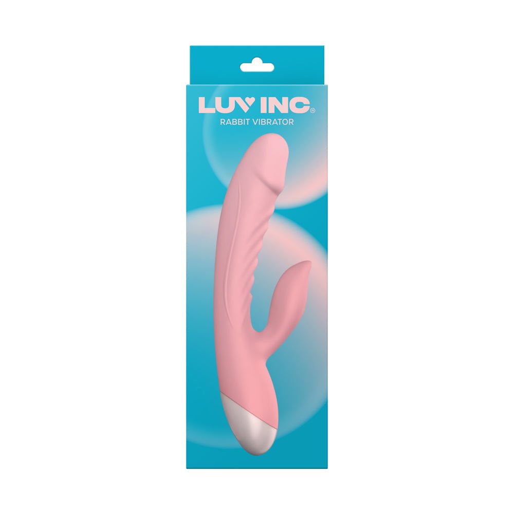 Luv Inc Rv20 Rabbit Vibrator Rechargeable Silicone Dual Stimulator Pink - Image 3